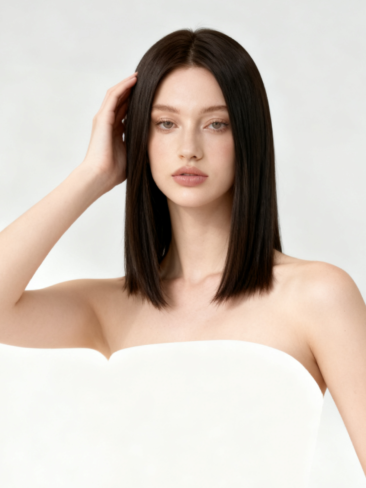 Full Coverage Topper Made of 100% Human Hair with Accent Streaks – Undetectable Lace Net