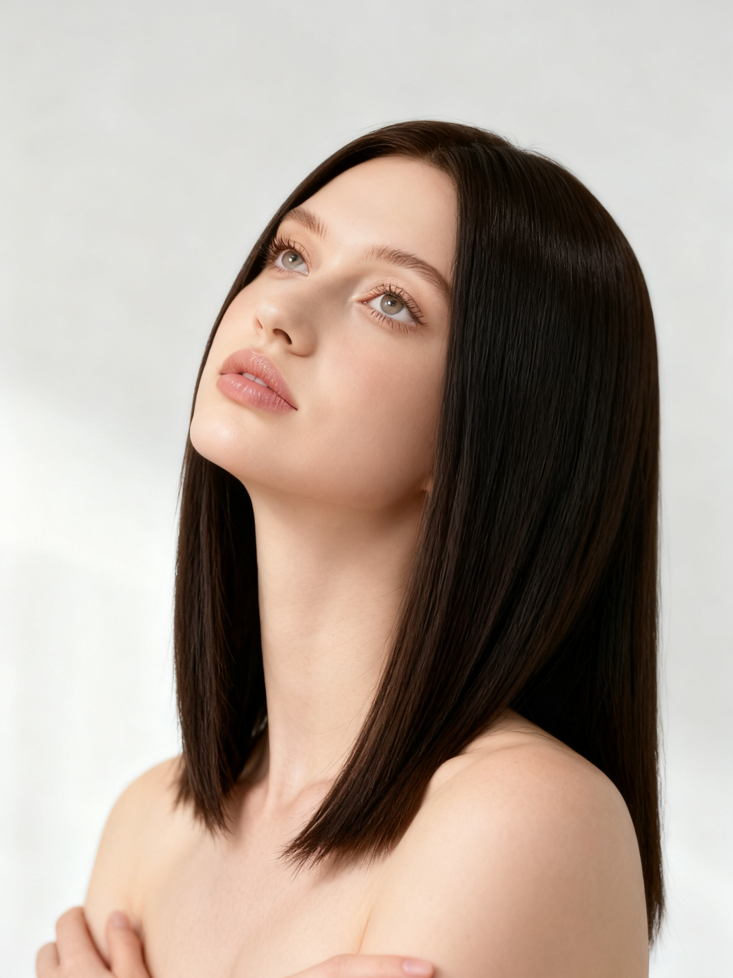 Full Coverage Topper Made of 100% Human Hair with Accent Streaks – Undetectable Lace Net