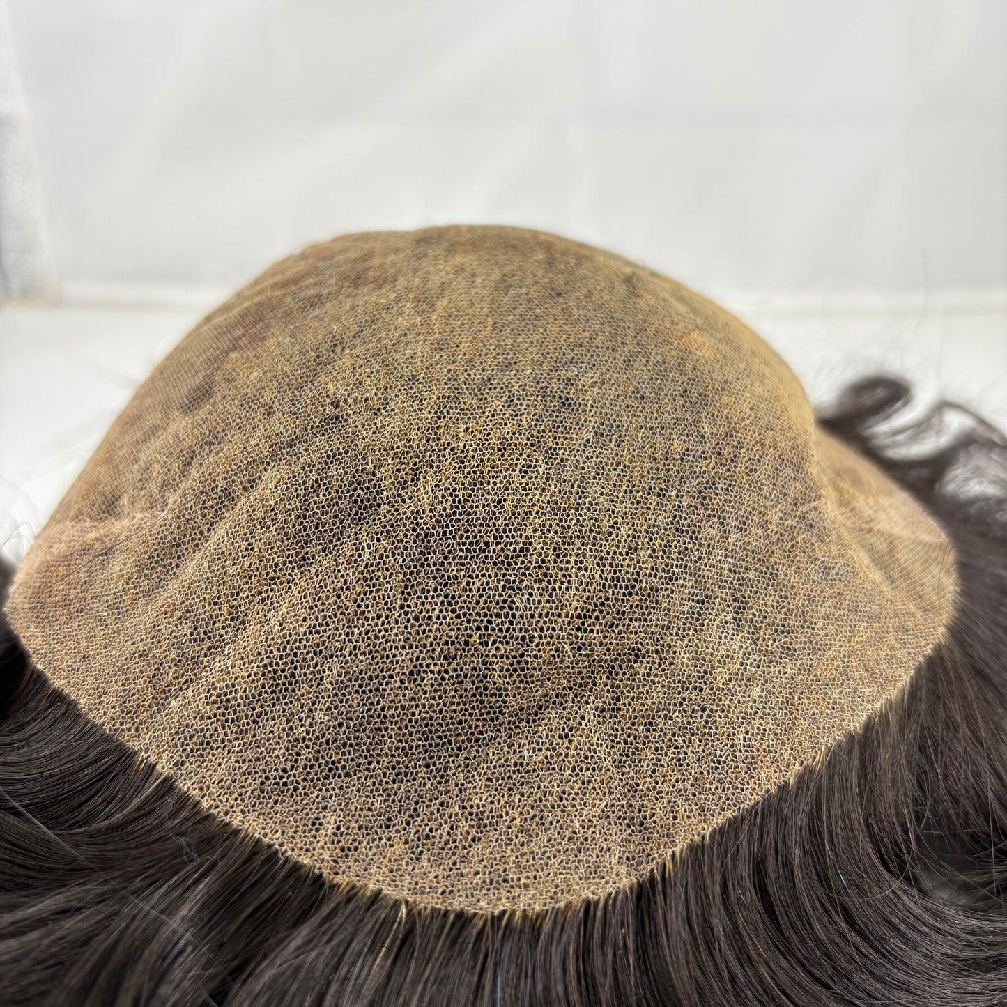 Clearance #1B Natural Black hair system for men all French lace 8.5x7.5" hair system for men
