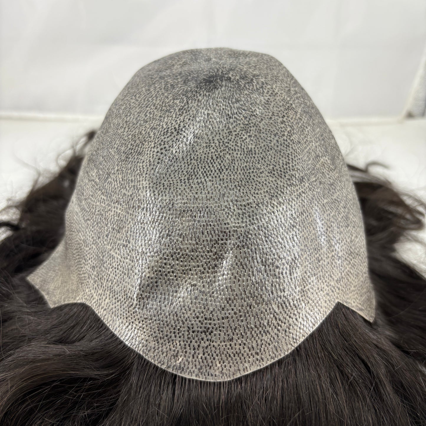 Clearance #1B Natural Black hair system for womenfull skin base  full wig hair system for women