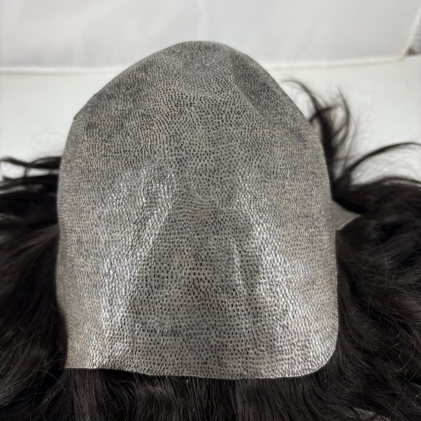 Clearance #1B Natural Black hair system for womenfull skin base  full wig hair system for women
