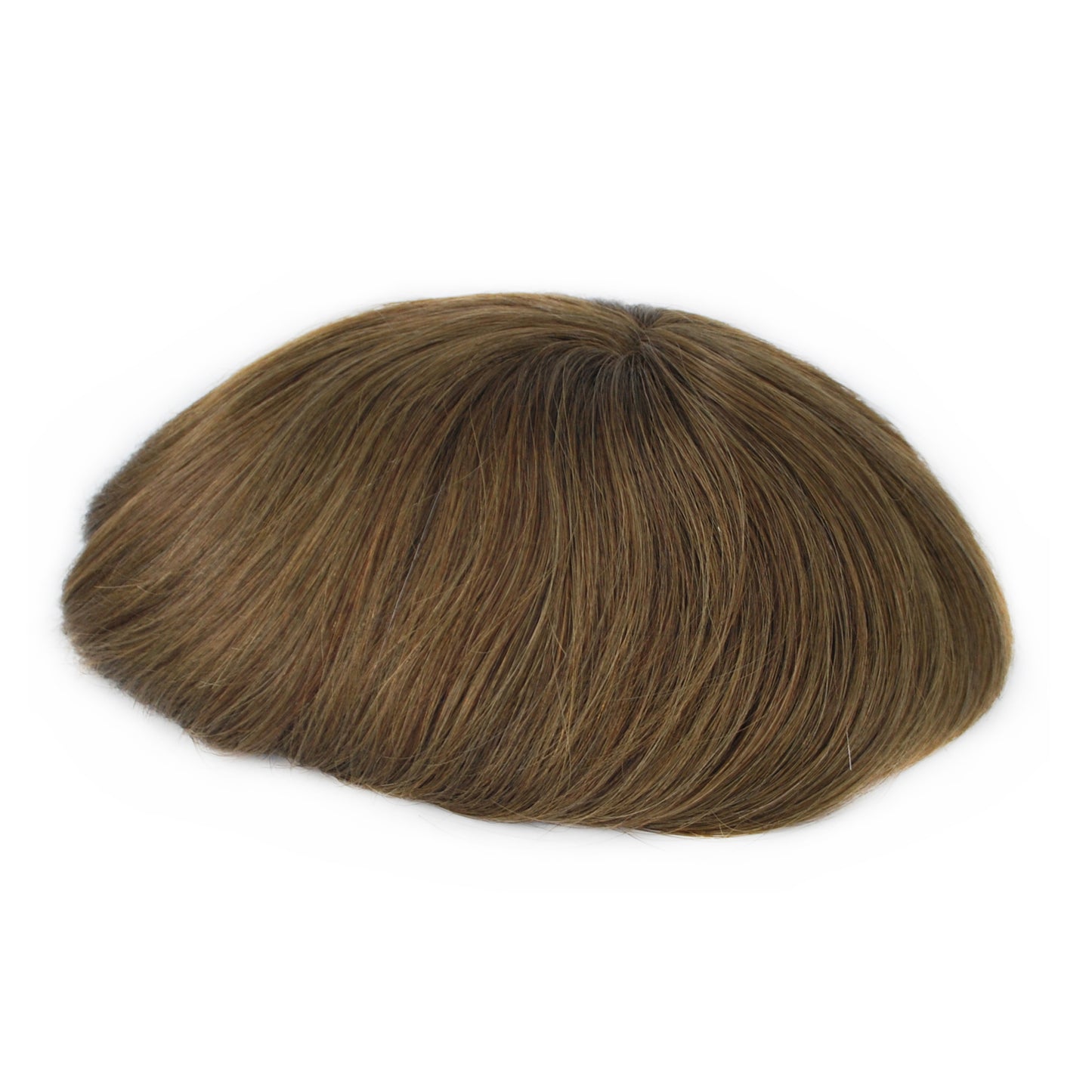 #5 Light Brown All Swiss Lace Toupee for Men Bleached Knots Human Hair Replacement Systems