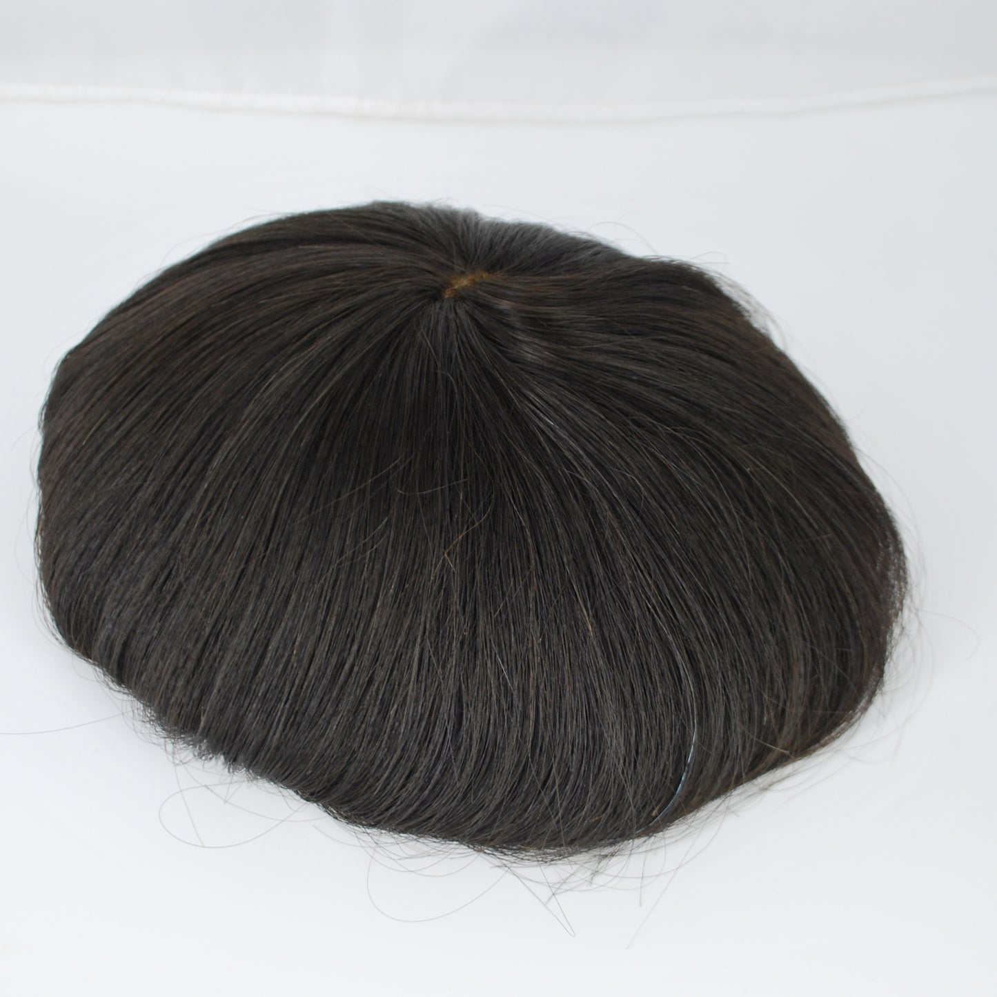 Clearance toupee #1b natural black French lace hair system 10x7.5" men hairpiece full lace