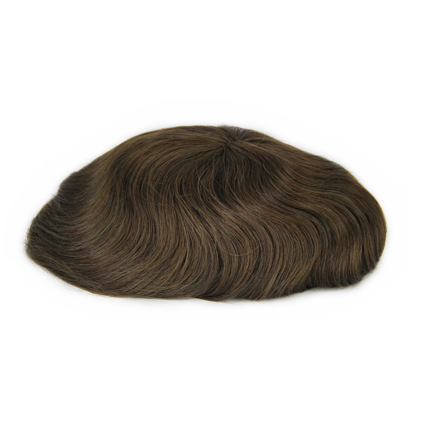 mens hair systems #3 ash brown prosthesis for men French lace with PU back and sides men wig