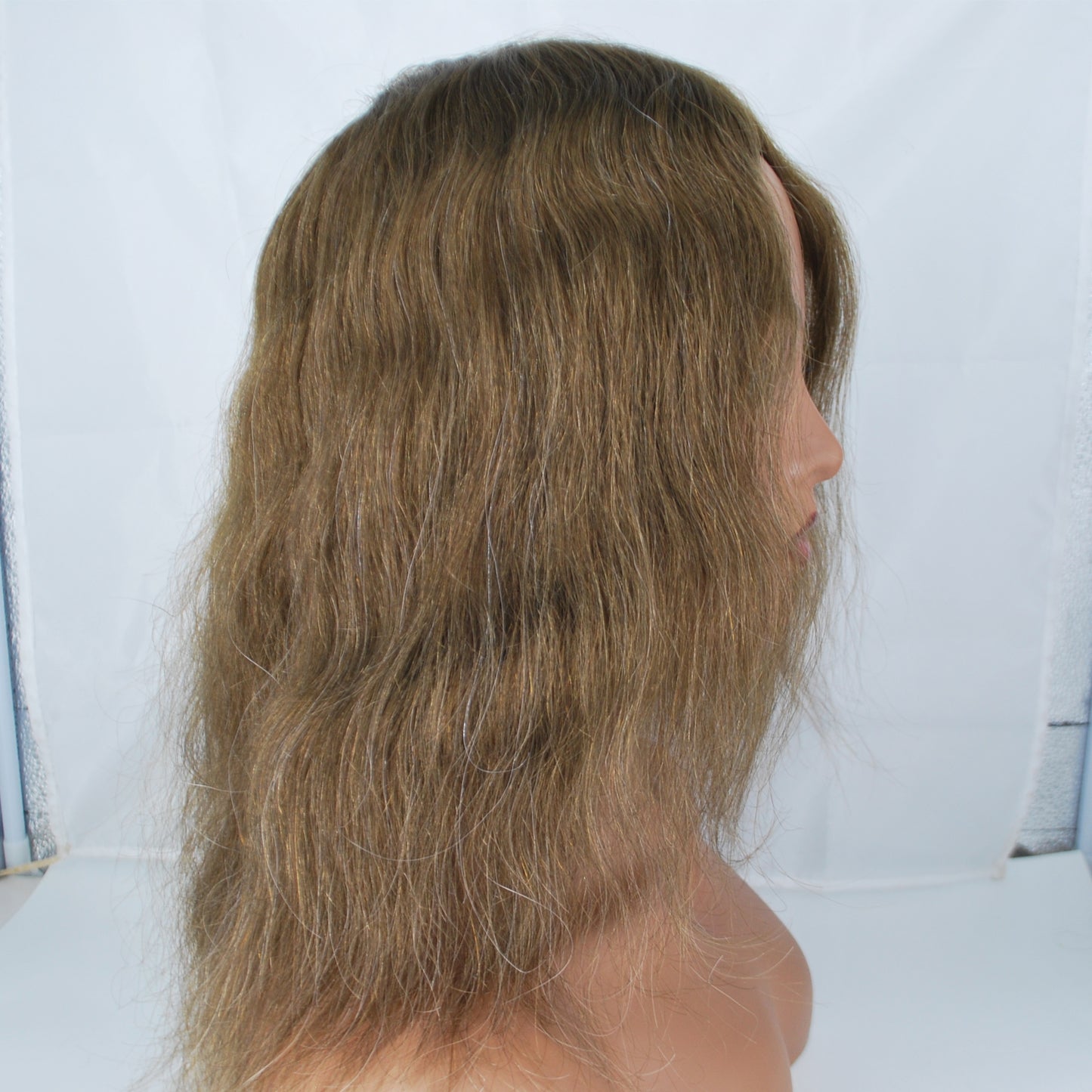 Clearance #5 Light brown hair system for women French lace with full poly to edge 11x10" hair system for women
