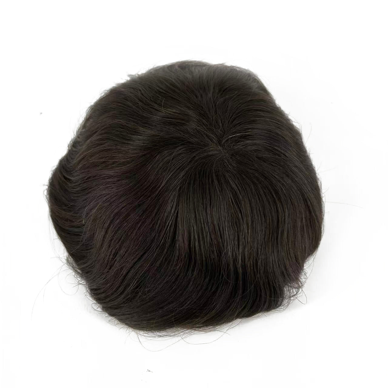 #2 Men Toupee Natural Human  Hair Undetectable Hair System
