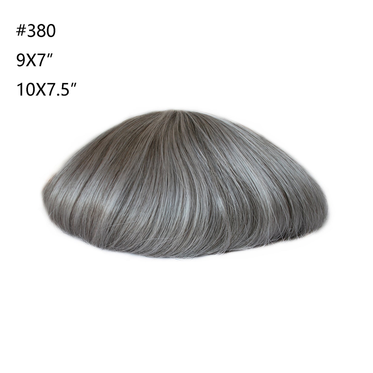 men hair piece hair system all swiss lace #380 grey mixed men toupee with grey hair swiss lace with PU