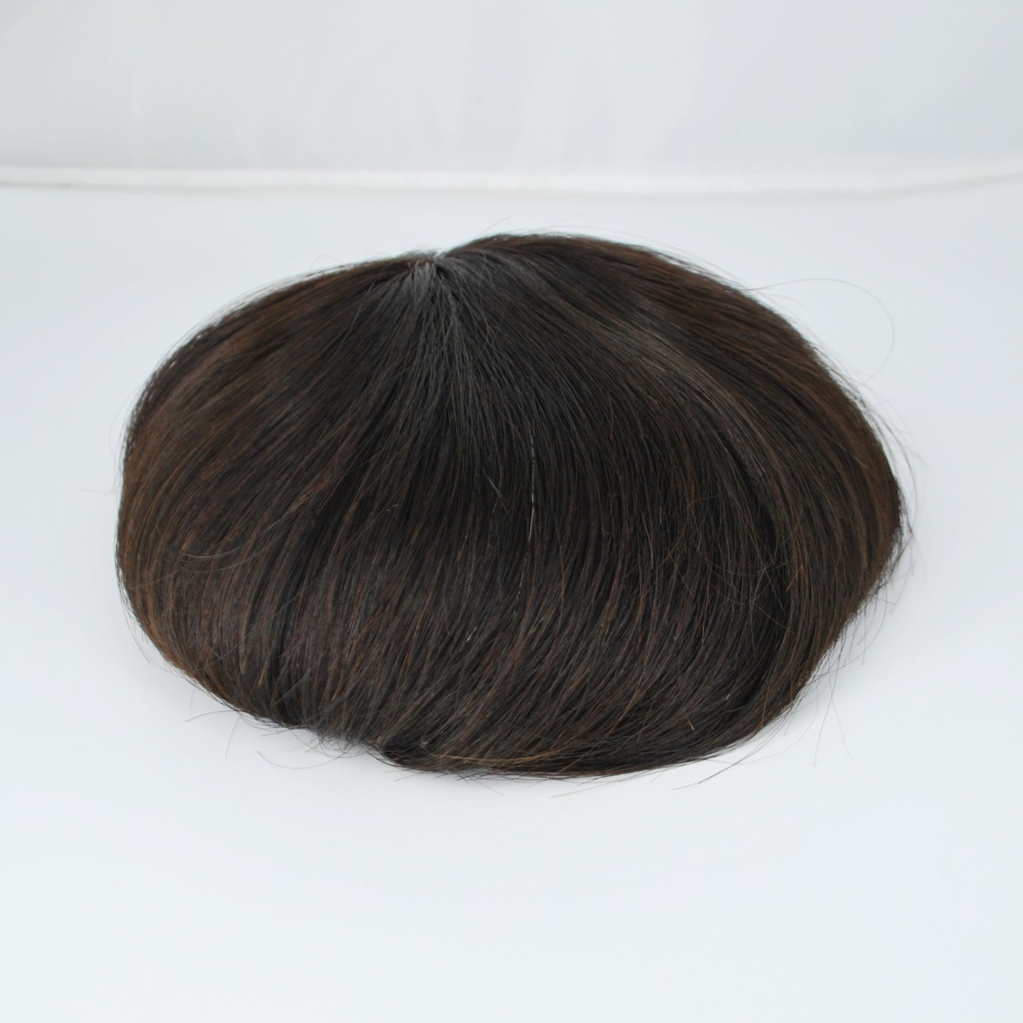 Clearance  Natural Black hair system for men all French lace with PU around 7x6.5" hair system for men
