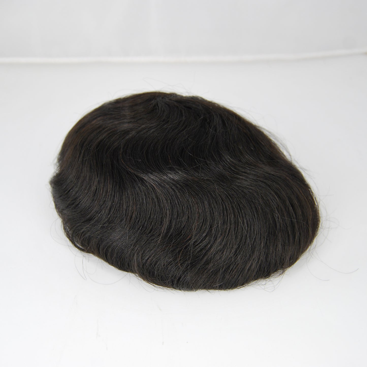 Clearance 9x7 full lace toupee black color hair system for men french lace left part