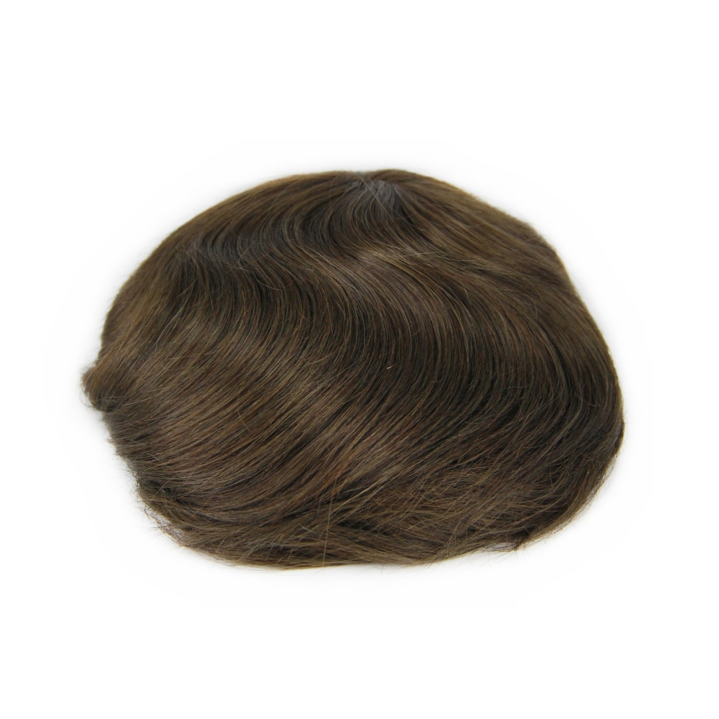 mens hair systems #3 ash brown prosthesis for men French lace with PU back and sides men wig