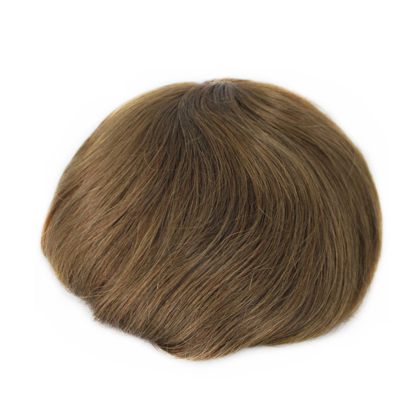 #5 Light Brown All Swiss Lace Toupee for Men Bleached Knots Human Hair Replacement Systems