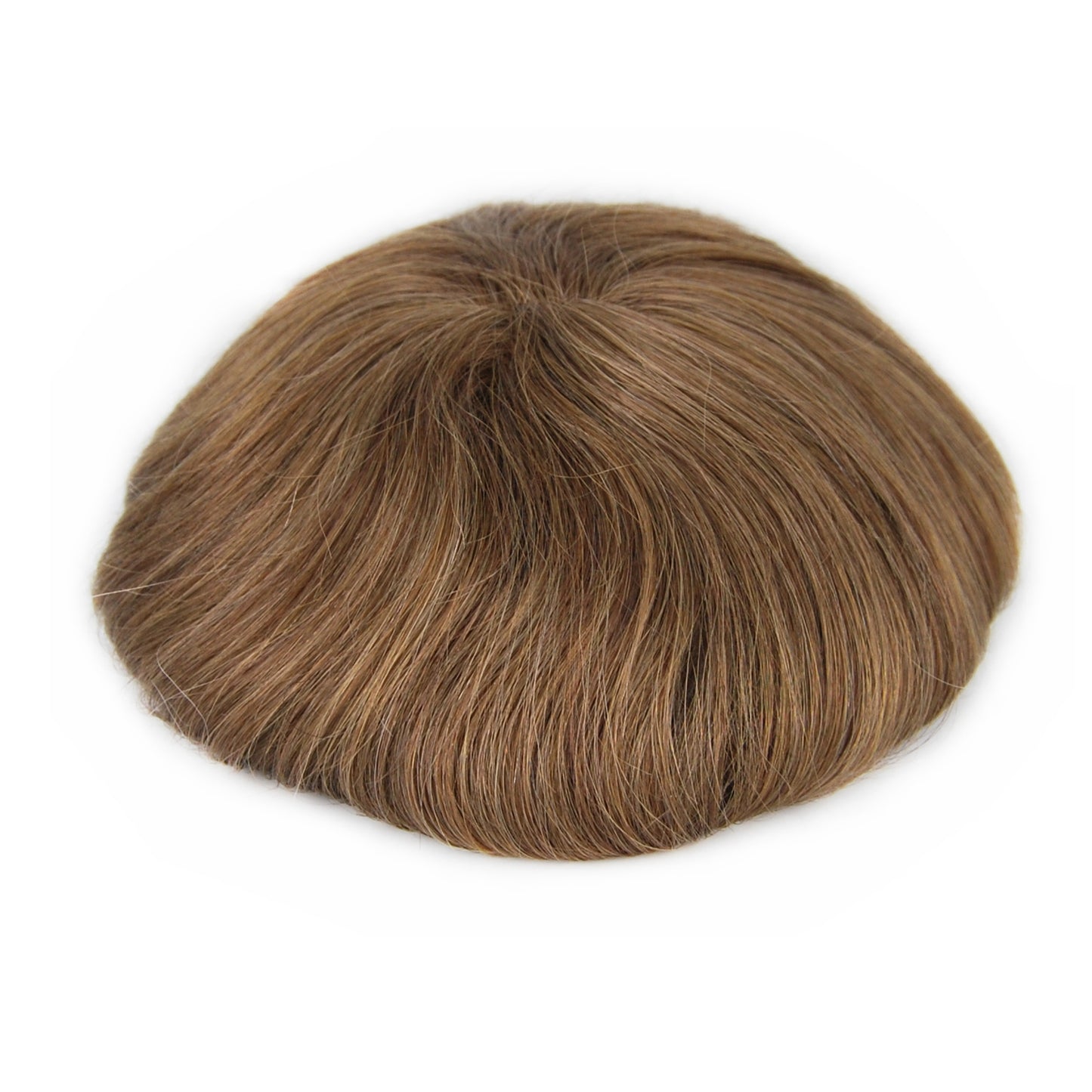 #7 light brown hairpiece toupee human hair system Swiss lace with natural hairline mens wigs