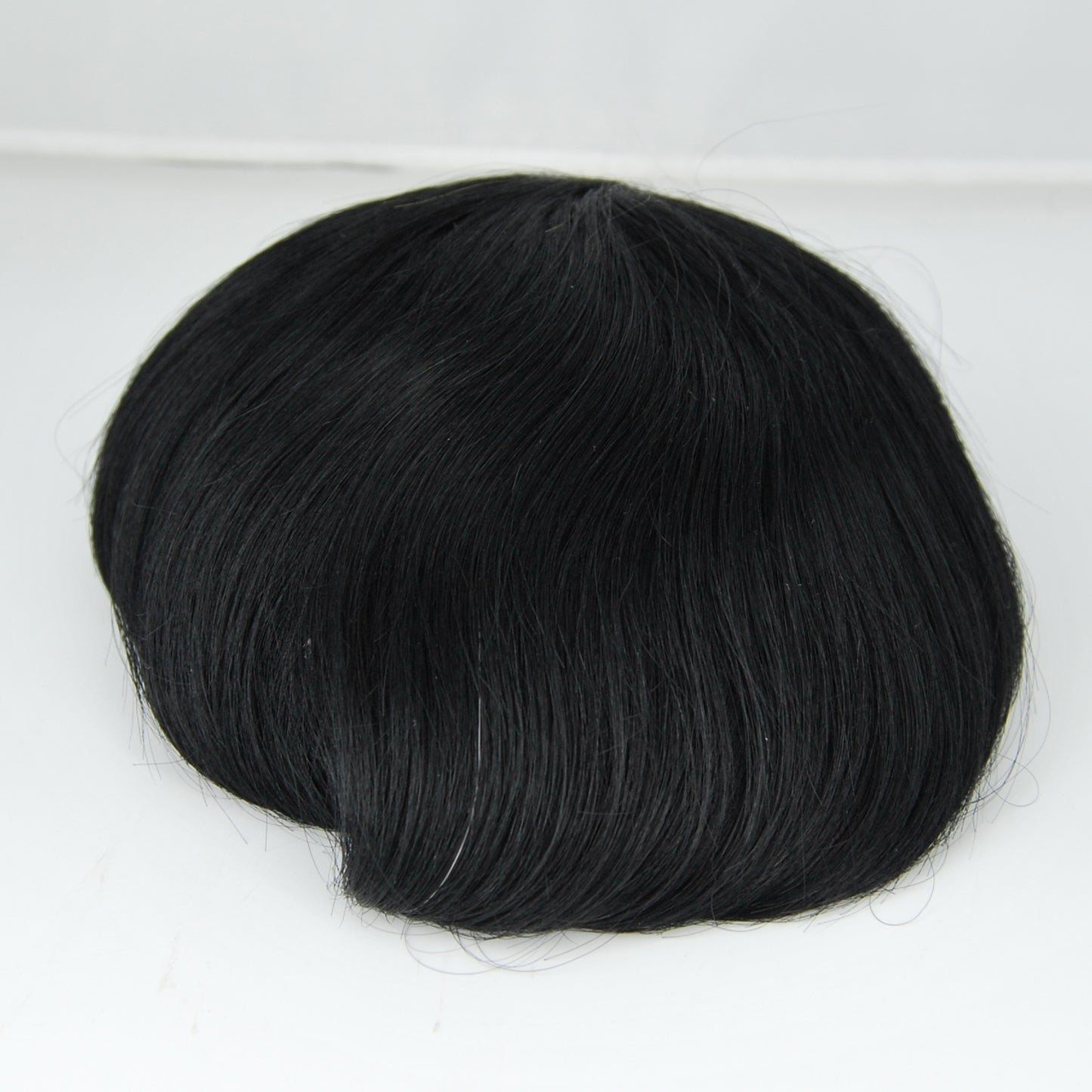 Clearance #1B Natural Black hair system for men French lace with PU 9x6.75" hair system for men