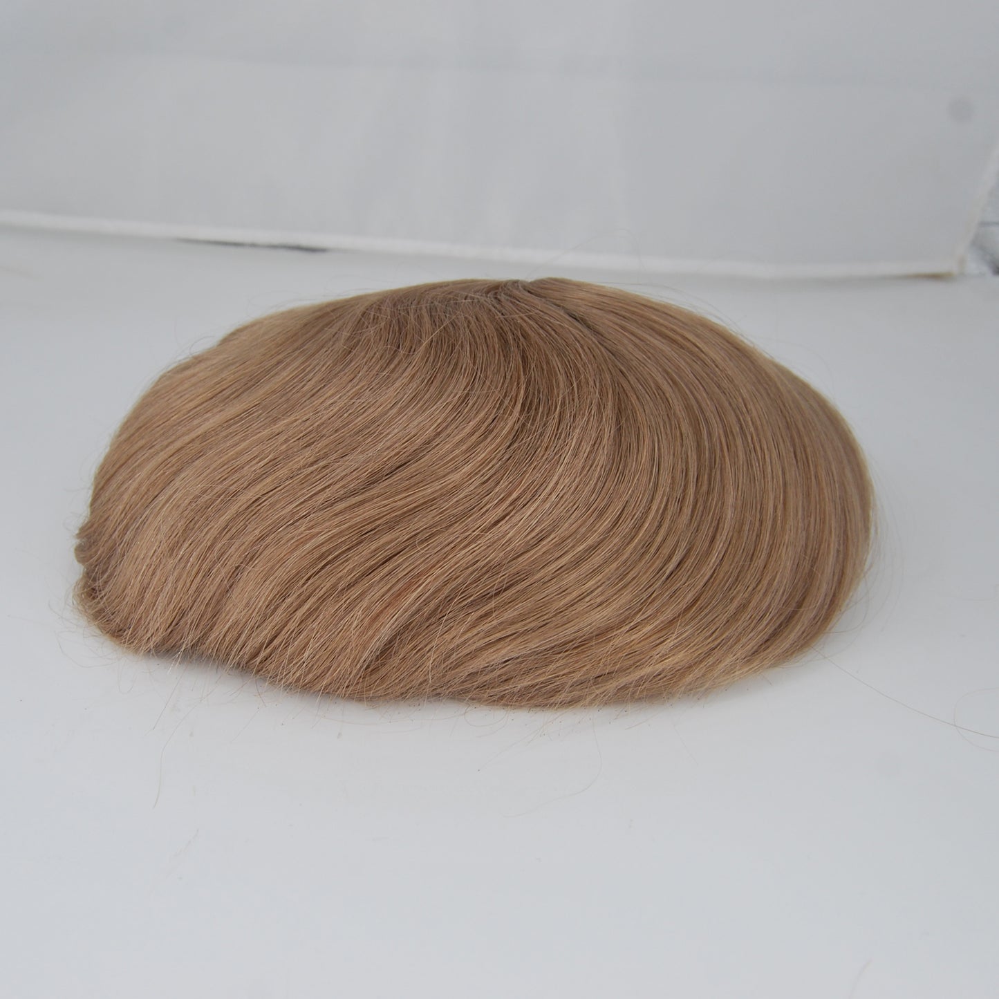 Clearance toupee #17 light blonde French lace with PU back and sides 10x7.5" human hair system