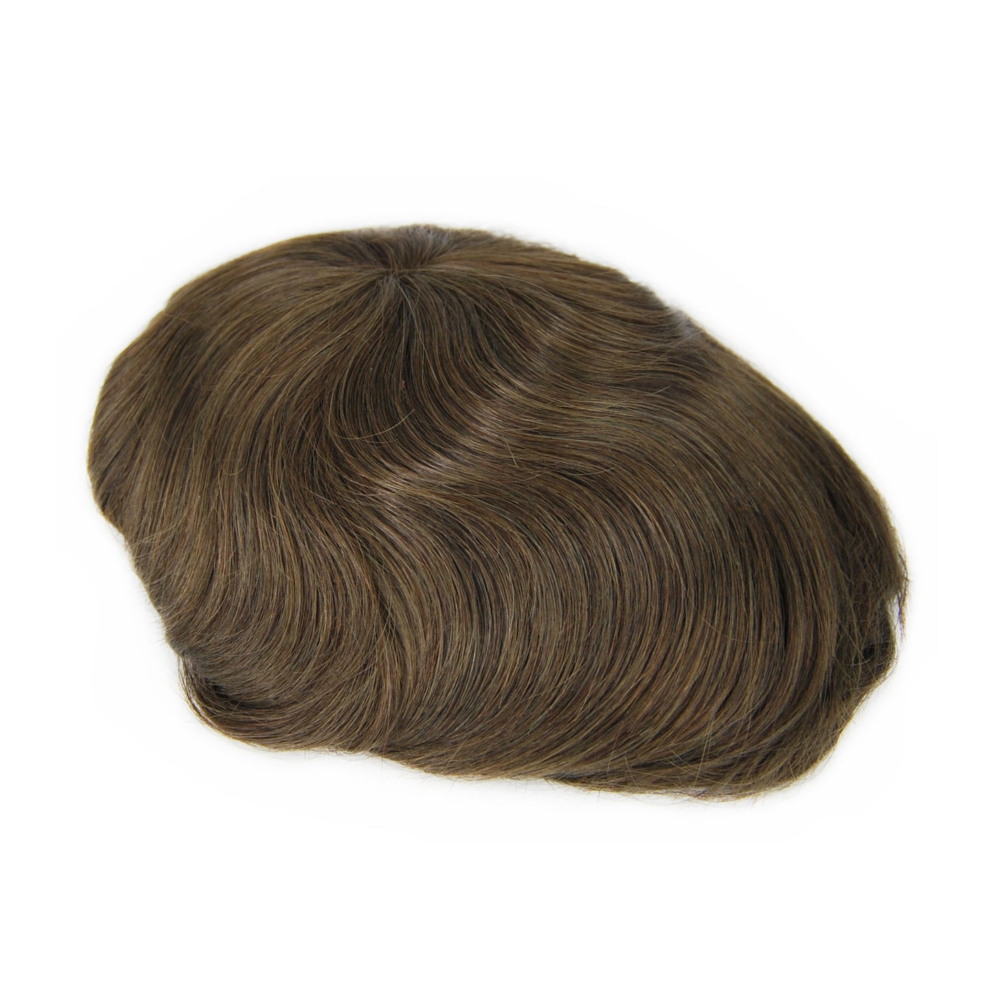 mens hair systems #3 ash brown prosthesis for men French lace with PU back and sides men wig