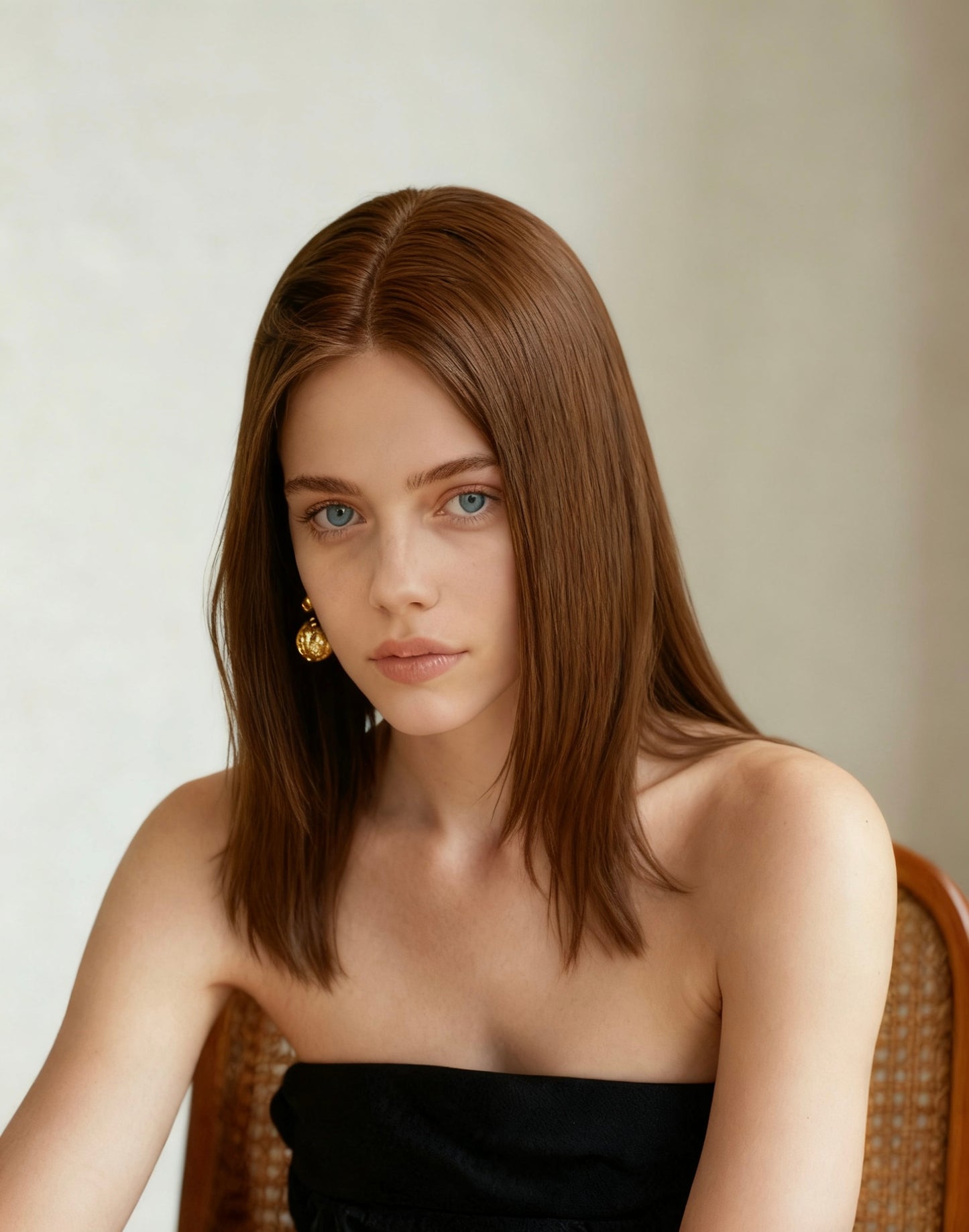 Human Hair Blend Wig Topper – Soft Ash Blonde Ombre, Lightweight & Comfortable for Daily Wear