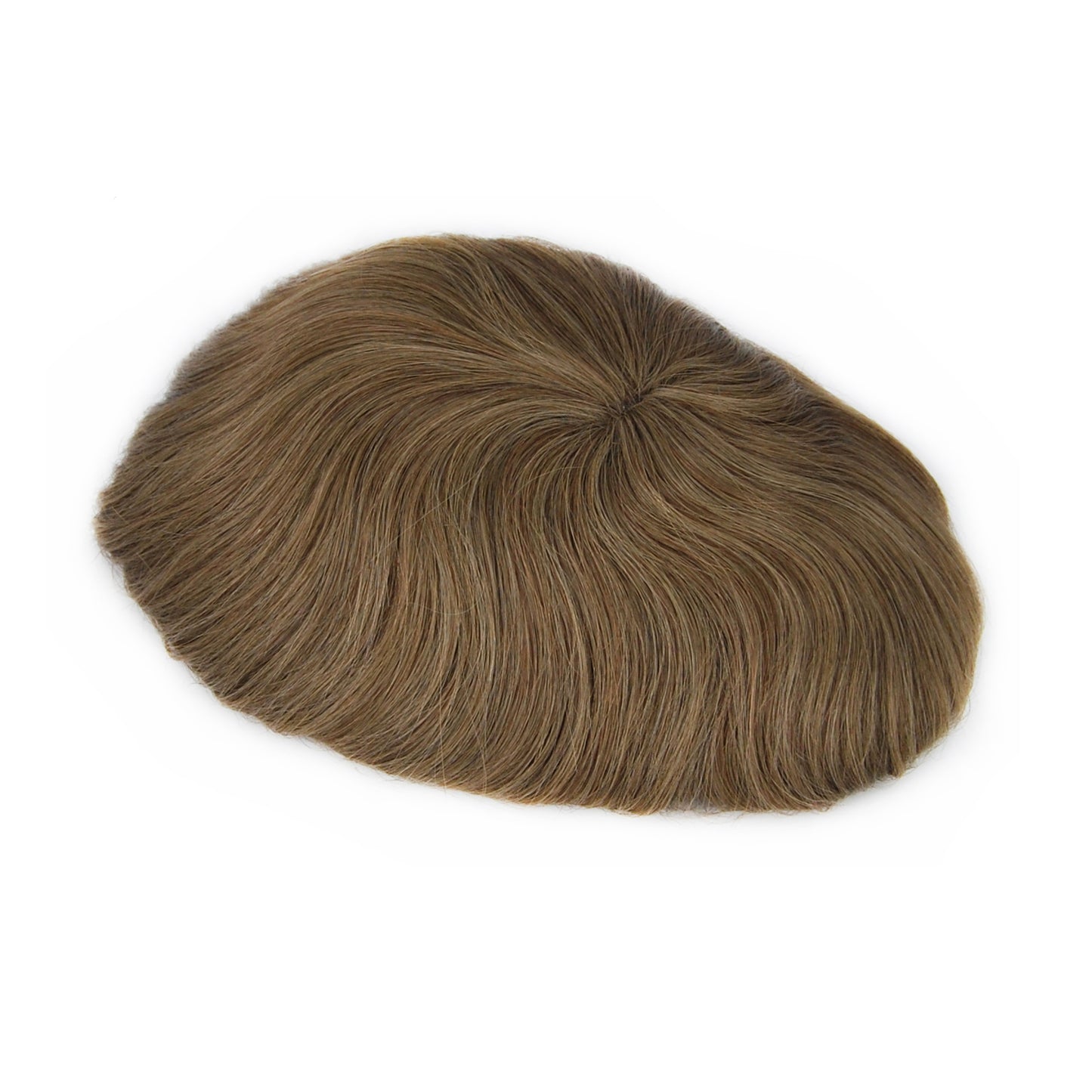 #6 light brown men hair pieces French lace with PU around human hair men's wig toupee