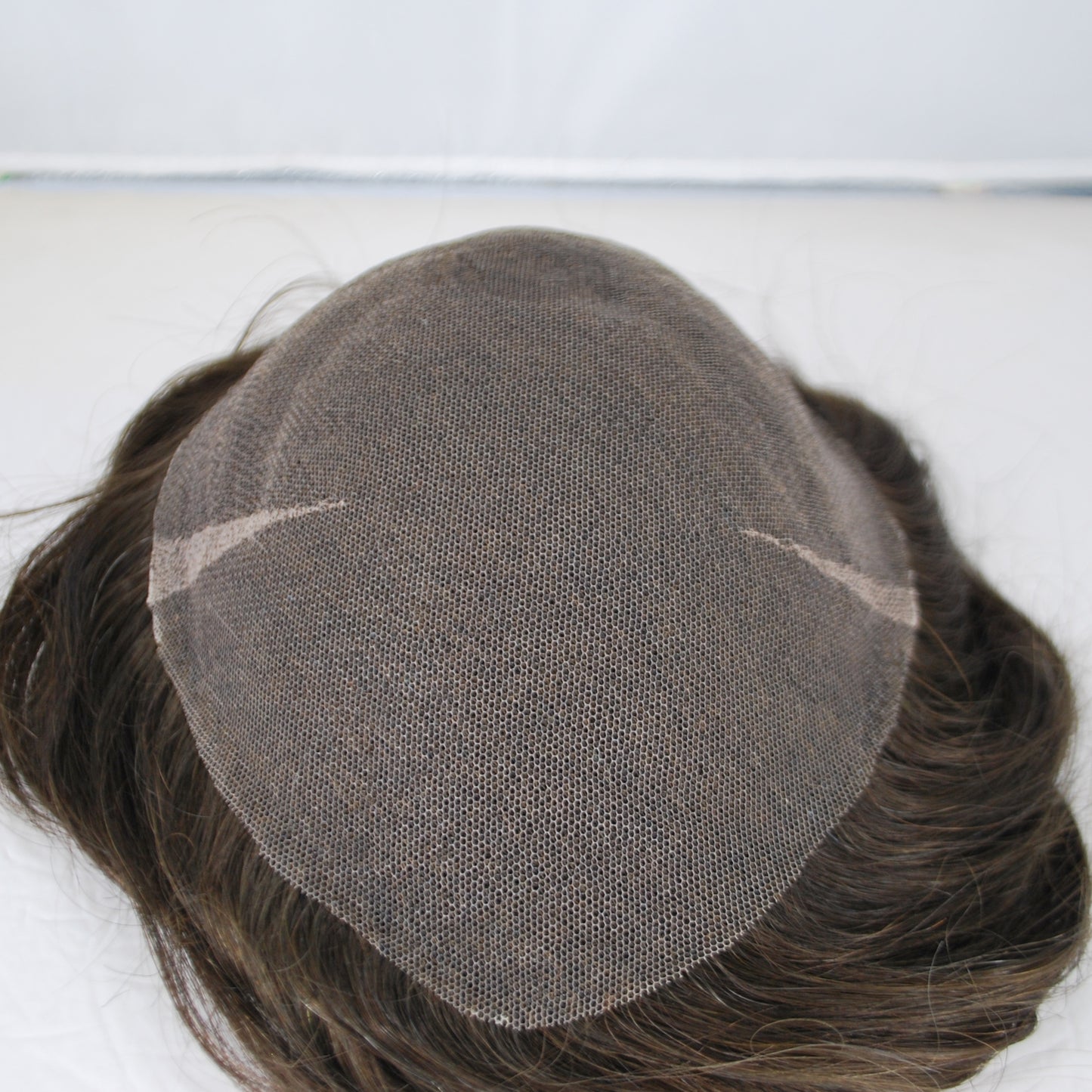 Clearance #3 Ash Brown hair system for men all French lace 10x7.5" hair system for men
