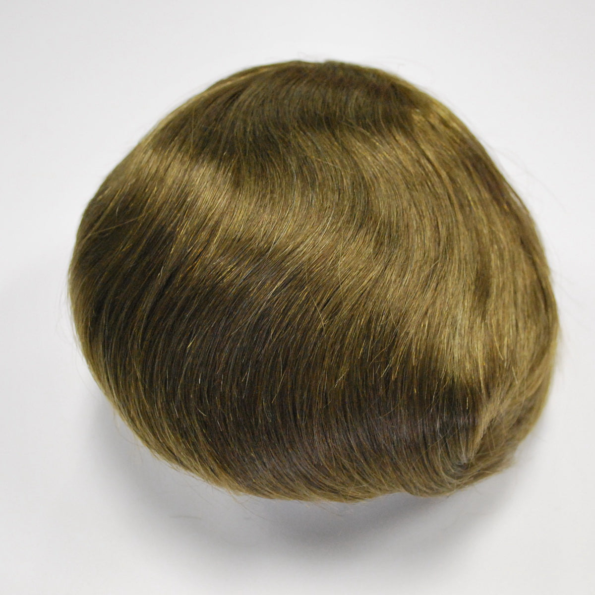 #5 light brown human hair system for men French lace with PU men toupee wig