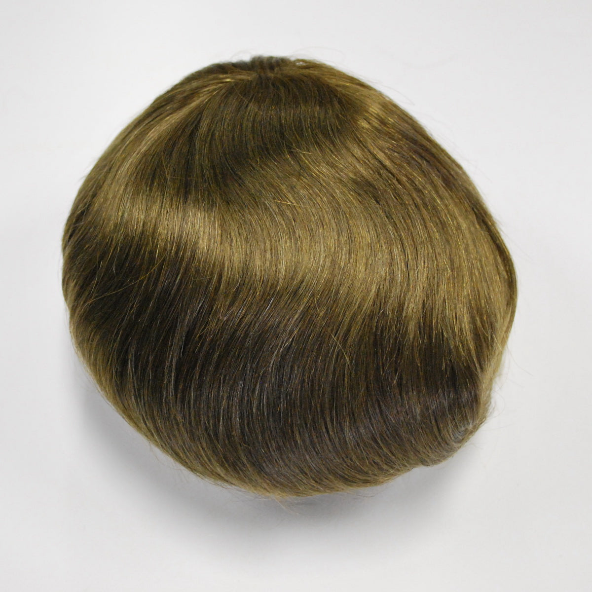 #5 Light Brown All Swiss Lace Toupee for Men Bleached Knots Human Hair Replacement Systems