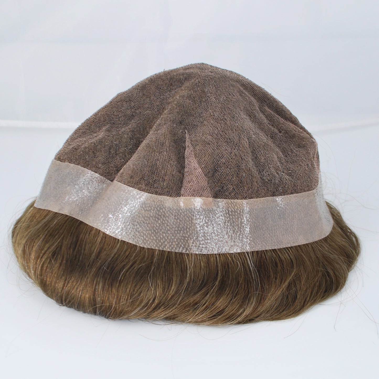Clearance #5 Light brown hair system for women French lace with full poly to edge 11x10" hair system for women
