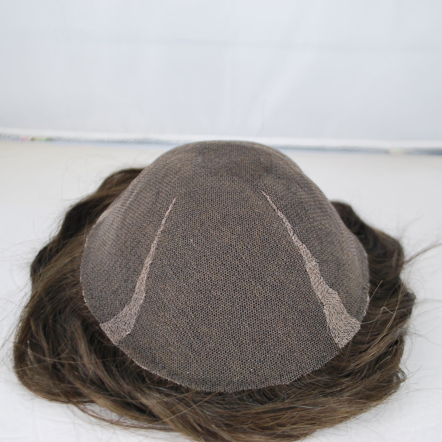 Clearance #3 Ash Brown hair system for men all French lace 10x7.5" hair system for men