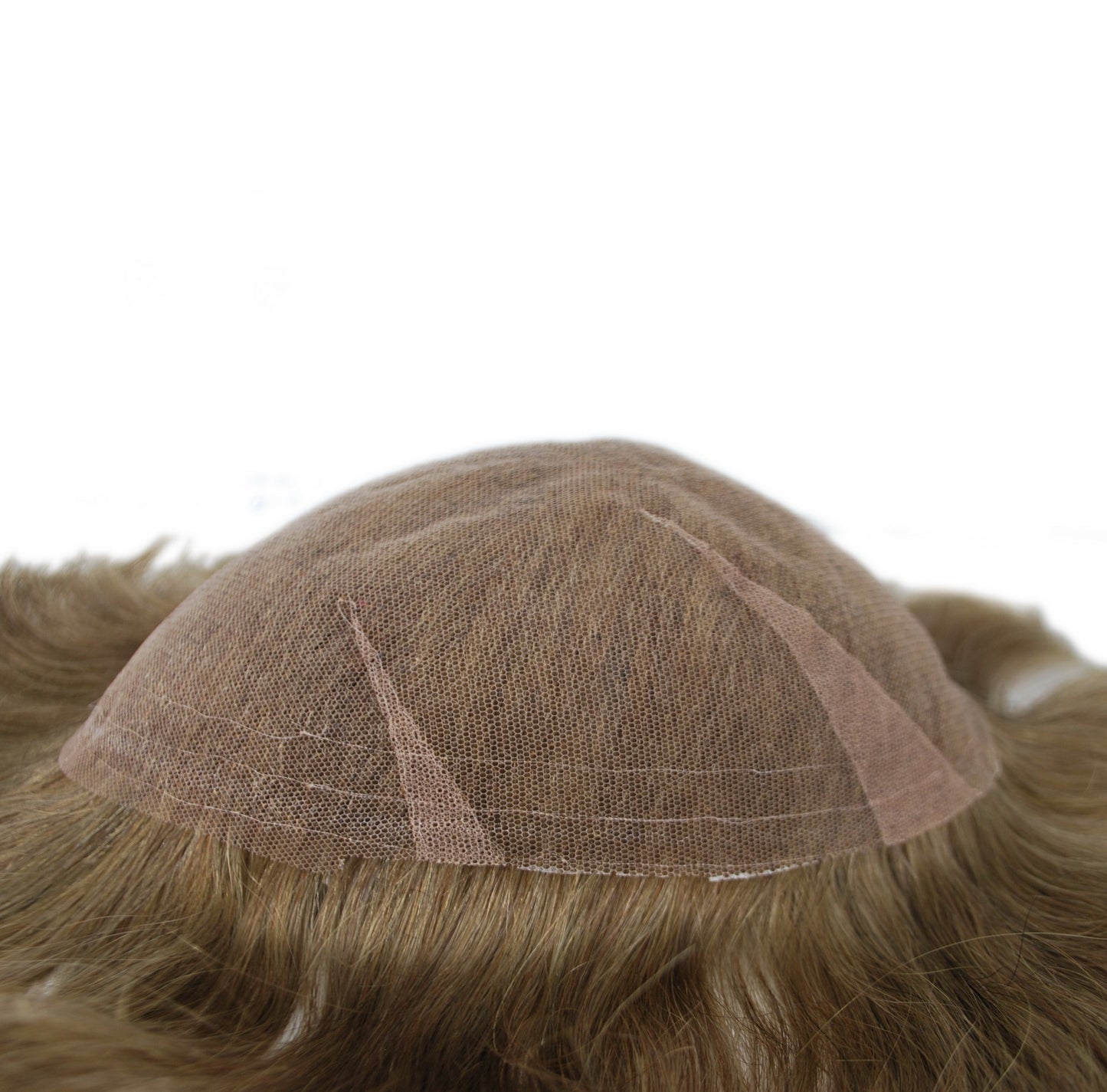 #5 Light Brown All Swiss Lace Toupee for Men Bleached Knots Human Hair Replacement Systems
