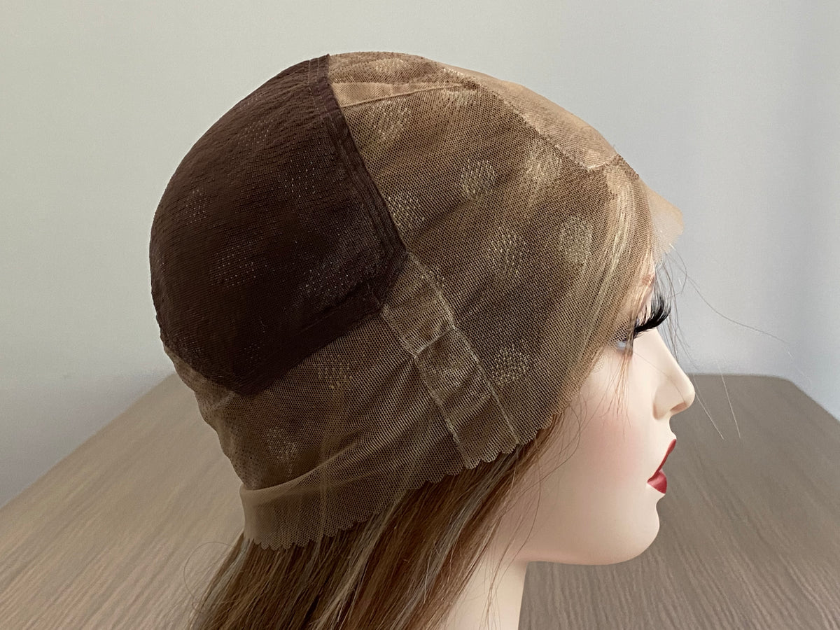4X4 silk top full lace wig for women natural hairline breathable full lace cap human hair 601