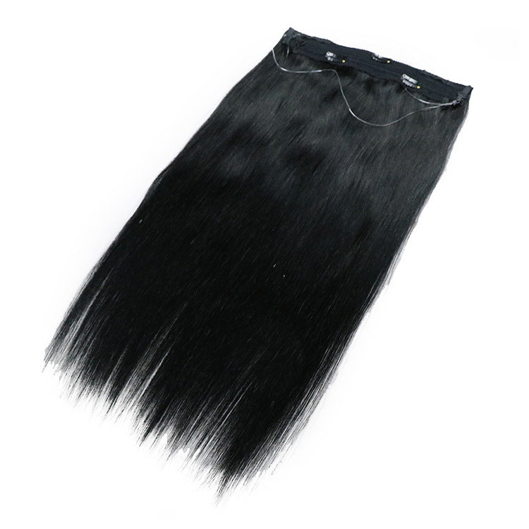 Invisiable Wire Weft Human Hair Extensions For Women Straight