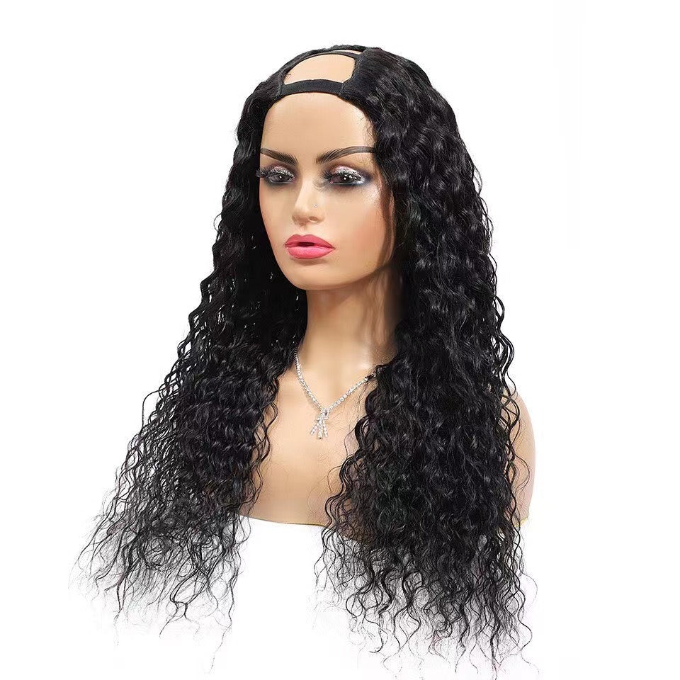 Jerry curly u part wig 100% human hair wigs for black women guleless easy install