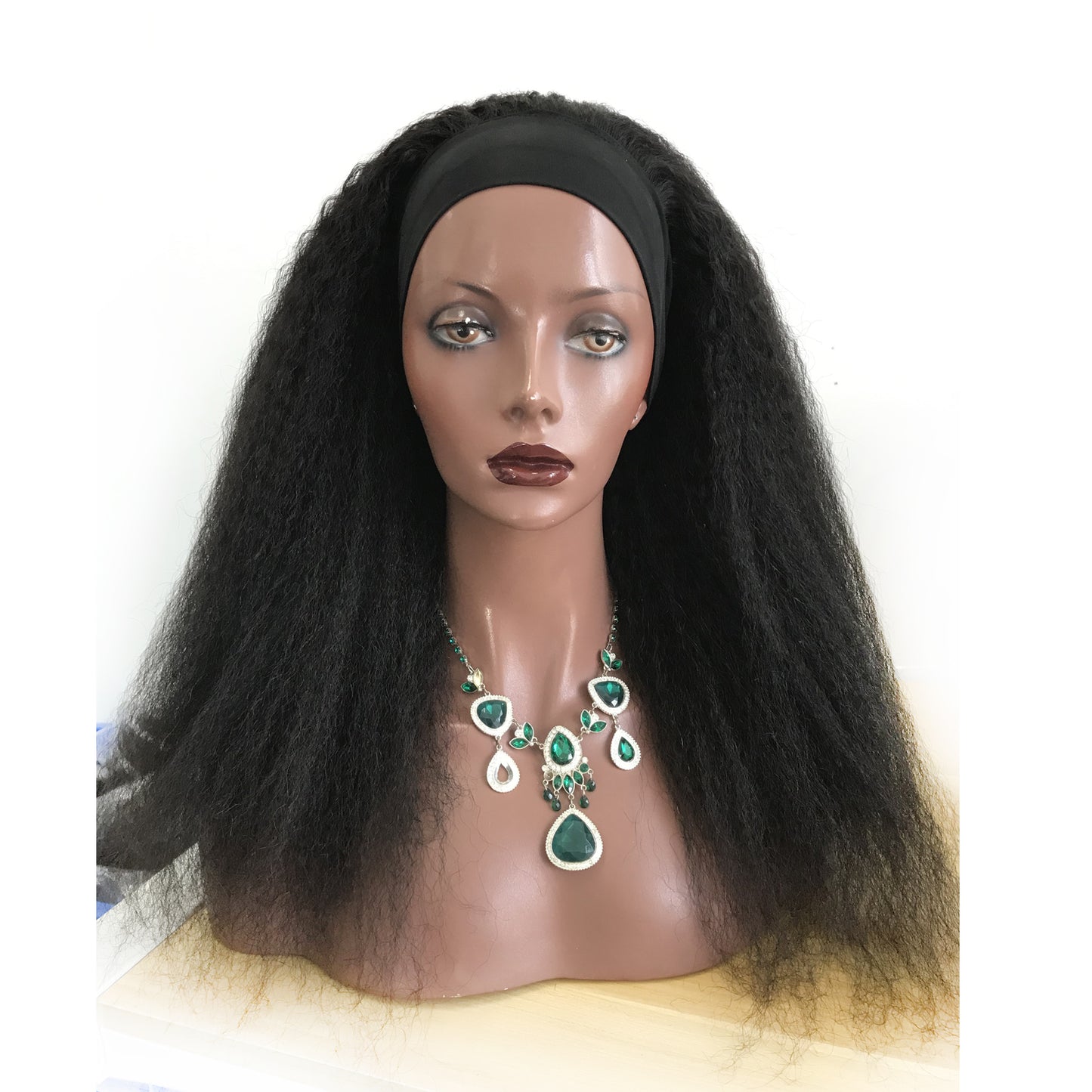 Kinky straight headband human hair wig for black women non lace 10-30 Inch glueless wigs