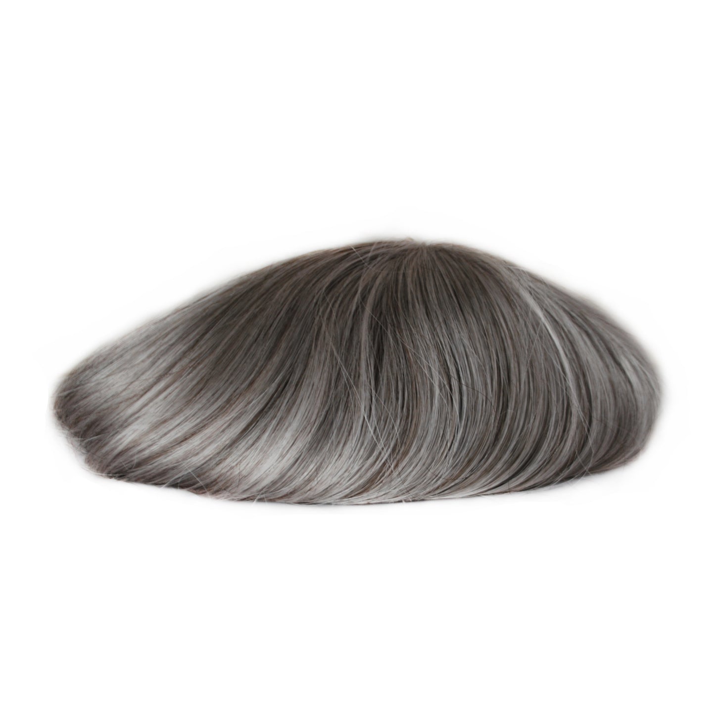 men hair piece hair system all swiss lace #380 grey mixed men toupee with grey hair swiss lace with PU