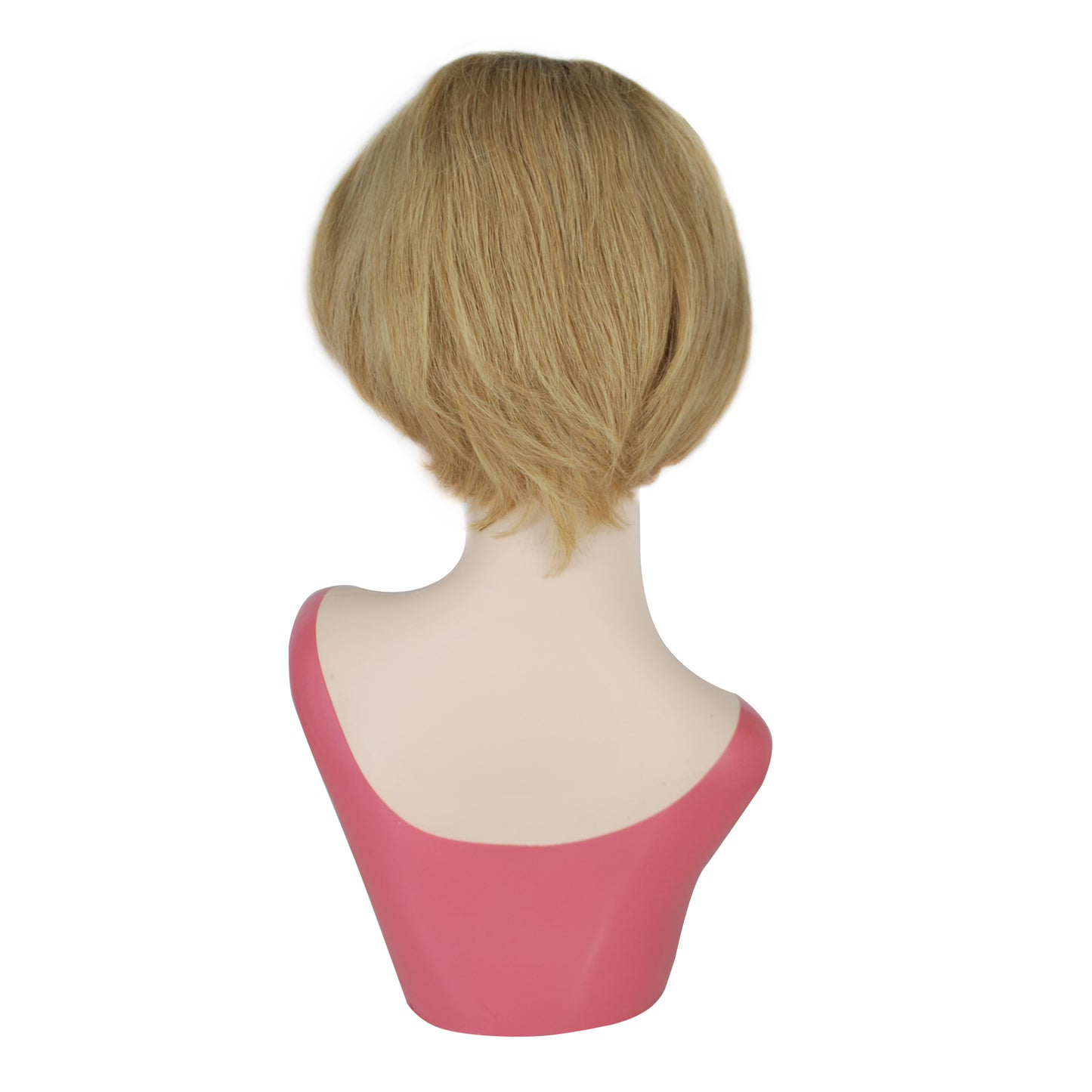 Machine wig with bang blonde wig for women human hair wigs non lace in the front