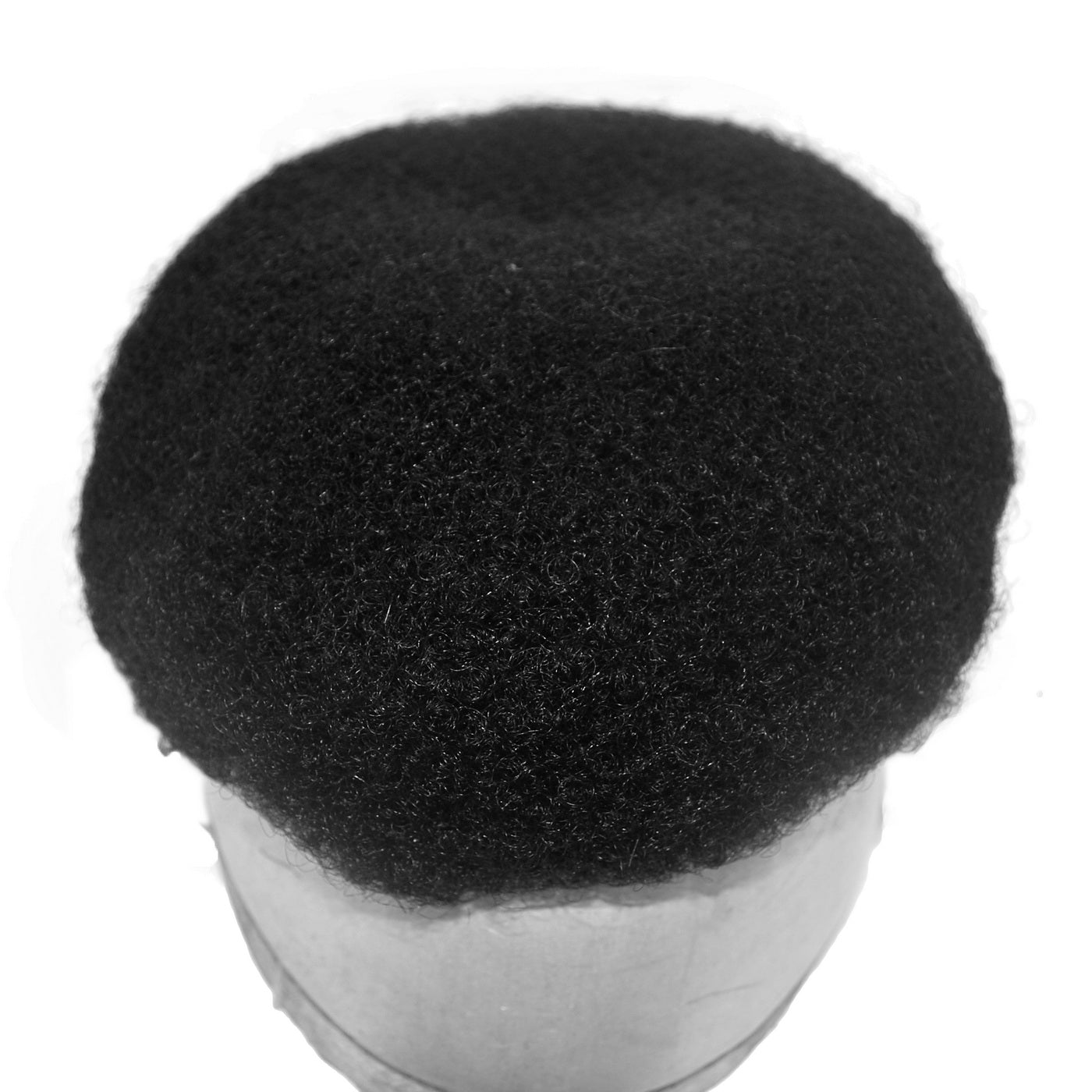 Stock human hair 10*8" afro toupee for black men full french lace afro curly hair system