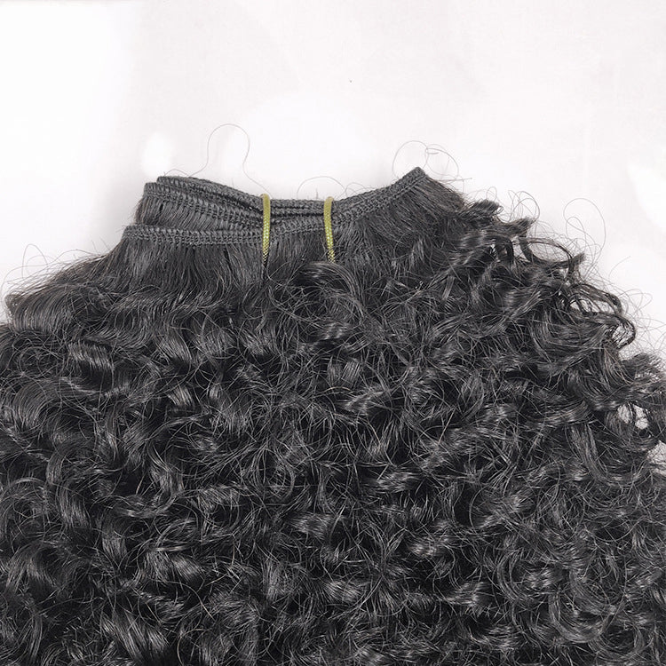 Mongolian Afro Kinky Curly Bundles 4B 4C Human Hair Extensions Human Hair Bundles Weave Bulk