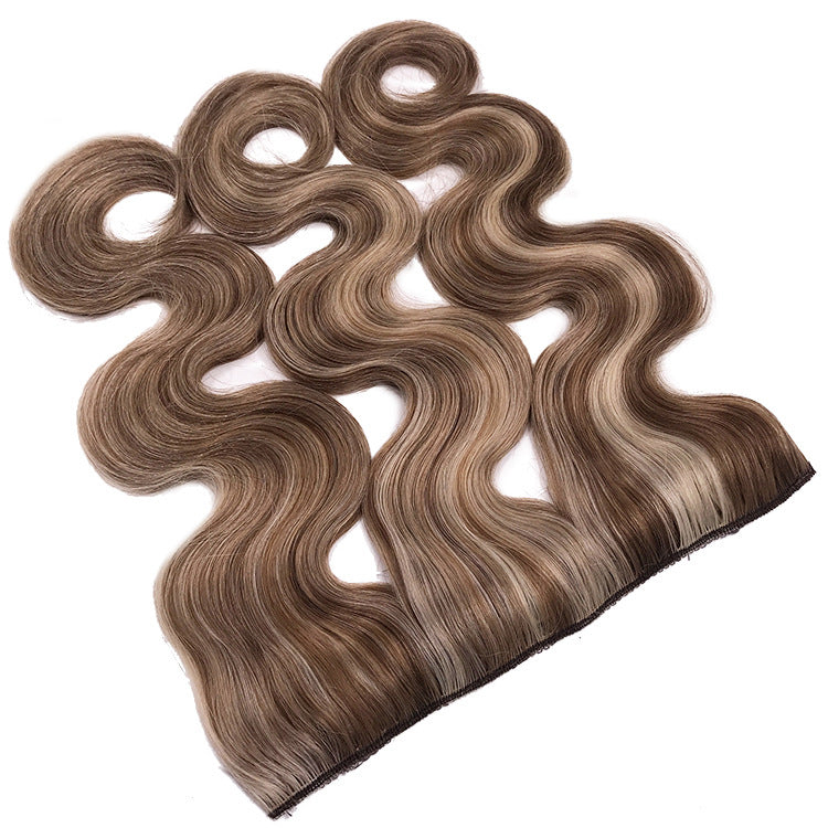 Invisible Wire Clips In Hair Extension Secret Fish Line Hairpiece Body Wave Human Hair Extension