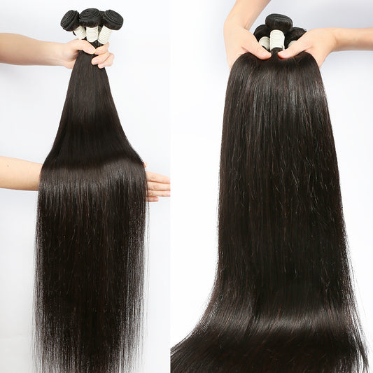 Straight Human Hair Bundles 100% Remy Hair Weave Human Hair Bundels Extension Tissage 100 Gram/PC Suncolor Hair